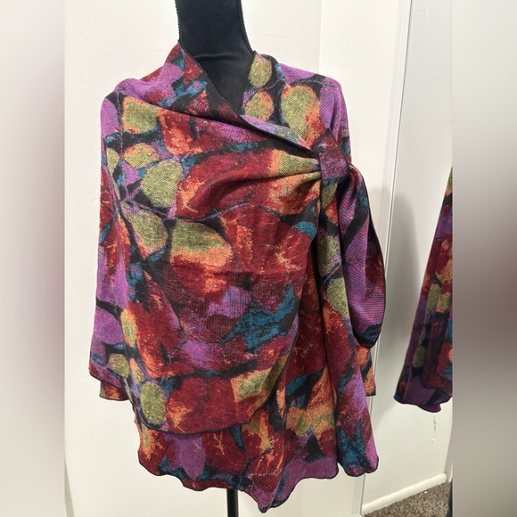 Rapti 100% Cashmere Reversible Loop Shawl. NWOT - Picture 2 of 8